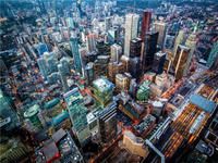 Produktbild: CALVENDO Puzzle Flug &uuml;ber die H&auml;userschluchten von Toronto | 1000 Teile Lege-Gr&ouml;&szlig;e 64x48cm Foto-Puzzle f&uuml;r gl&uuml;ckliche Stunden