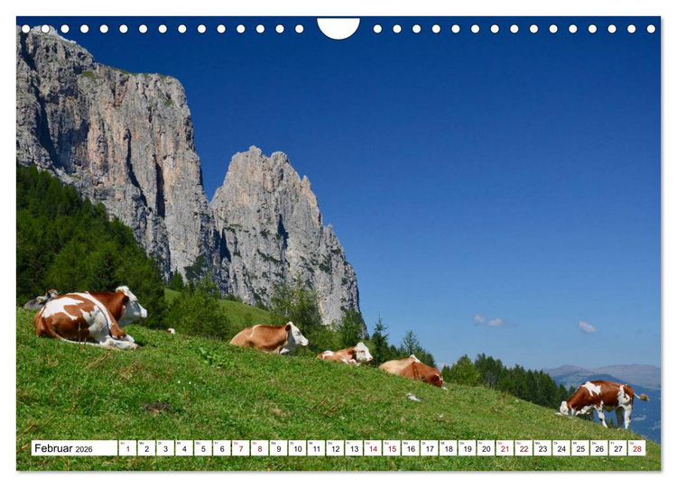 Produktbild: Der Schlern - Magie und Mythos im Herzen der Dolomiten (Wandkalender 2026 DIN A4 quer), CALVENDO Monatskalender