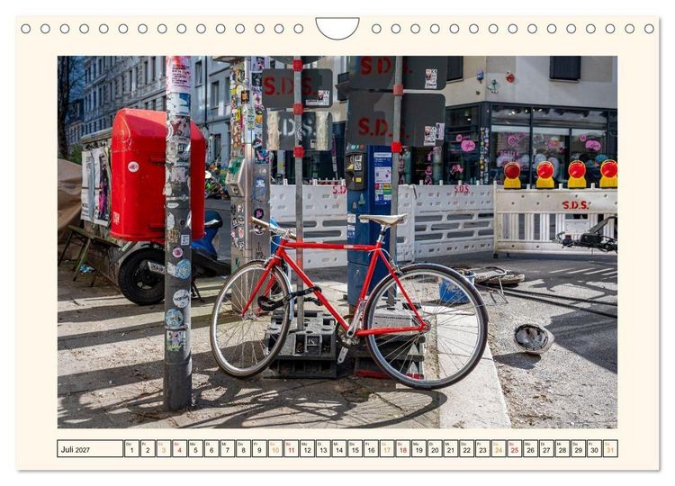 Produktbild: Fahrr&auml;der im Stadtbild (Wandkalender 2027 DIN A4 quer), CALVENDO Monatskalender