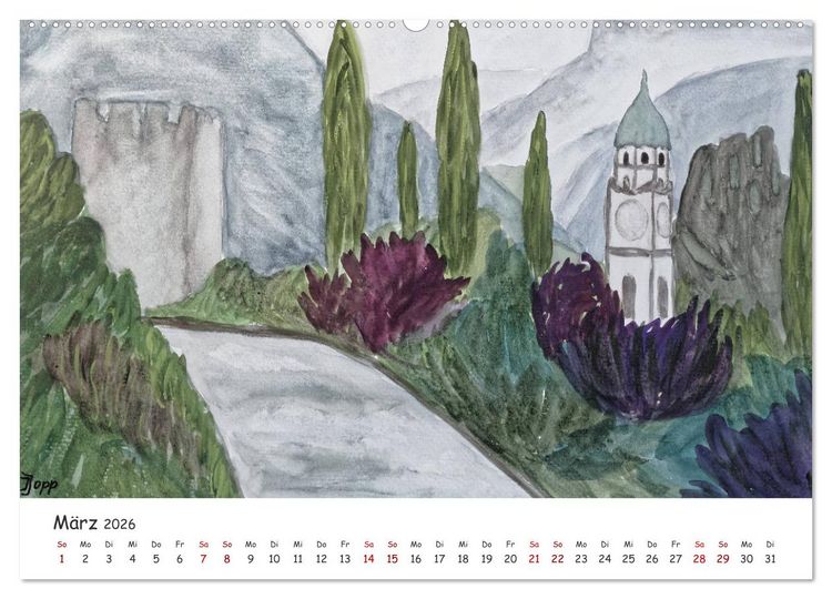 Produktbild: Urlaubsstimmung f&uuml;r das ganze Jahr (hochwertiger Premium Wandkalender 2026 DIN A2 quer), Kunstdruck in Hochglanz