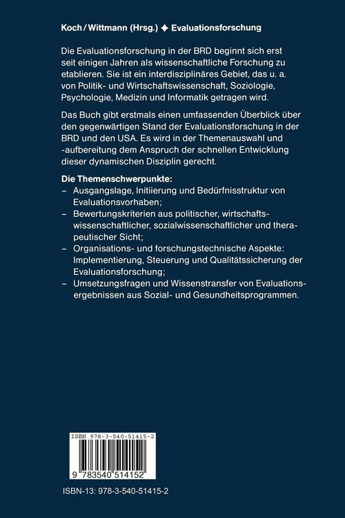 Produktbild: Evaluationsforschung