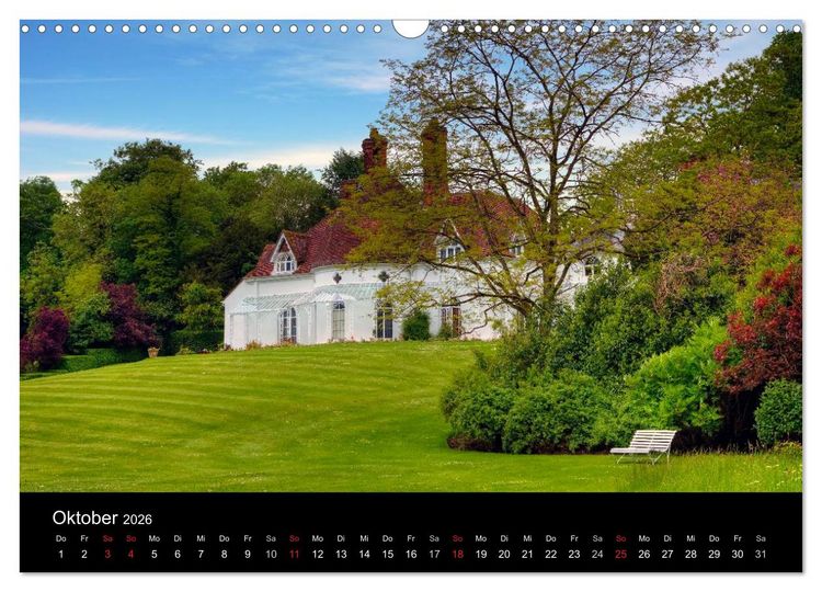 Produktbild: Englische Herrenh&auml;user (Wandkalender 2026 DIN A3 quer), CALVENDO Monatskalender