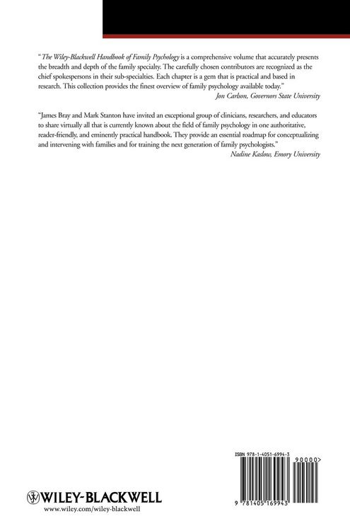 Produktbild: Handbook Family Psychology