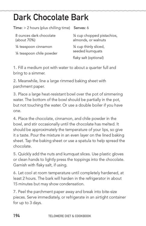 Produktbild: Telomere Diet and Cookbook