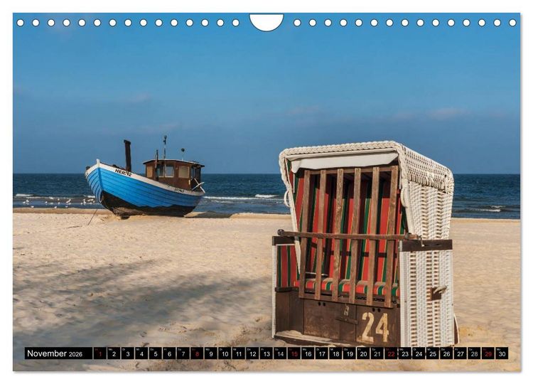Produktbild: Die Ostseek&uuml;ste in Mecklenburg-Vorpommern (Wandkalender 2026 DIN A4 quer), CALVENDO Monatskalender