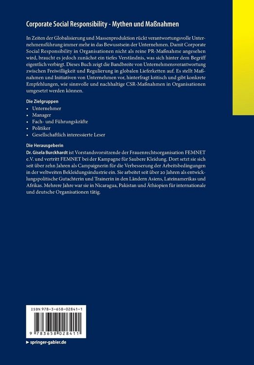 Produktbild: Corporate Social Responsibility - Mythen und Ma&szlig;nahmen