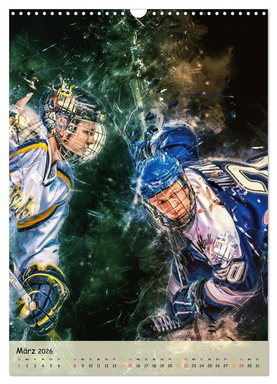 Produktbild: Eishockey spektakul&auml;r (Wandkalender 2026 DIN A3 hoch), CALVENDO Monatskalender