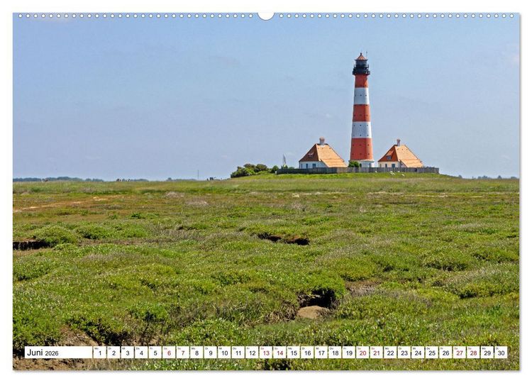 Produktbild: Moin Nordfriesland - Urlaub an der Nordseek&uuml;ste (hochwertiger Premium Wandkalender 2026 DIN A2 quer), Kunstdruck in Hochglanz