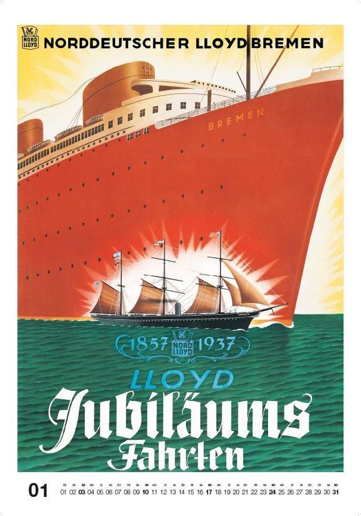 Produktbild: Historische Schiffsplakate 2027