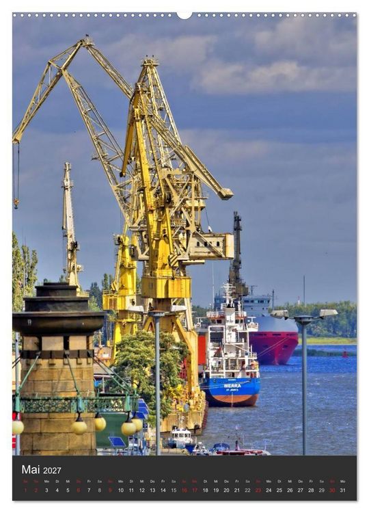 Produktbild: Stettin Szczecin (Wandkalender 2027 DIN A2 hoch), CALVENDO Monatskalender