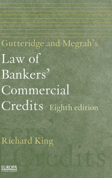 Produktbild: Gutteridge and Megrah's Law of Bankers' Commercial Credits
