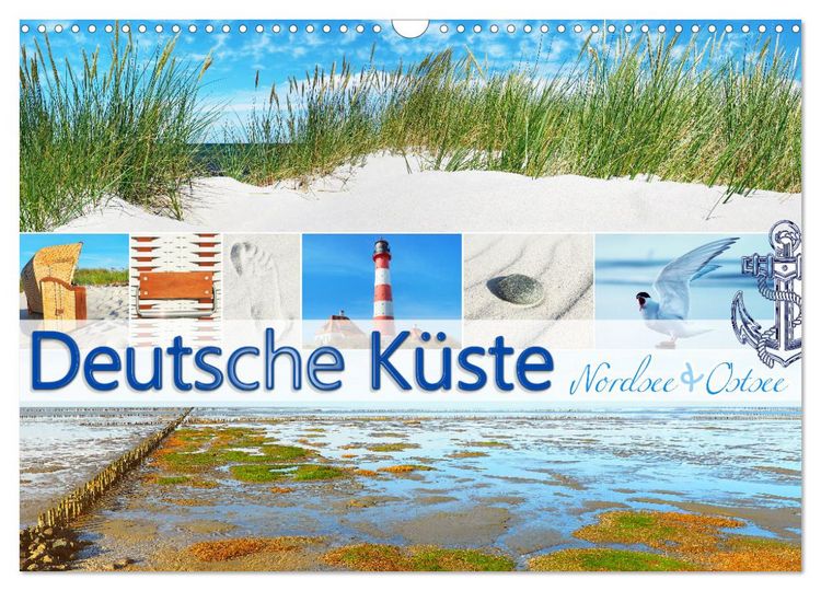 Produktbild: Deutsche K&uuml;ste - Nordsee und Ostsee (Wandkalender 2026 DIN A3 quer), CALVENDO Monatskalender