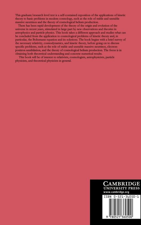 Produktbild: Kinetic Theory in the Expanding Universe