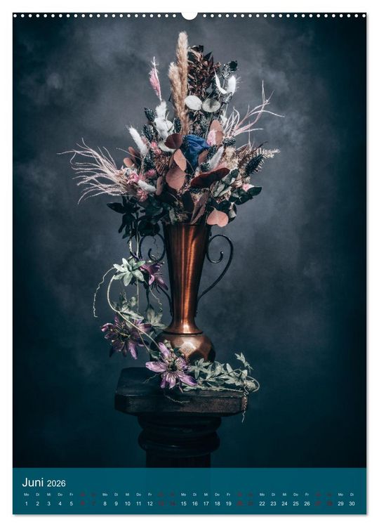 Produktbild: Trockenblumen Bouquet (hochwertiger Premium Wandkalender 2026 DIN A2 hoch), Kunstdruck in Hochglanz