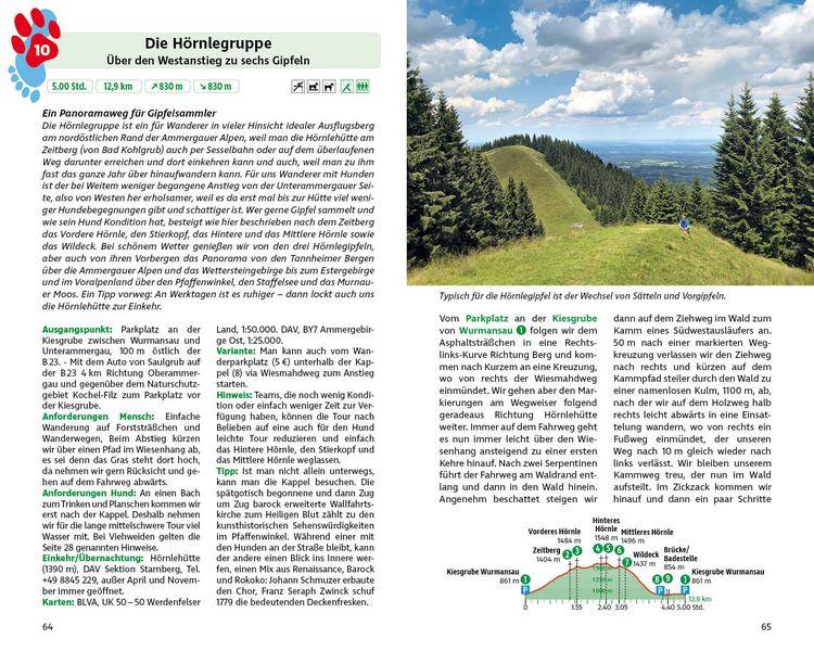 Produktbild: ROTHER Wanderbuch Wandern mit Hund Bayerische Alpen