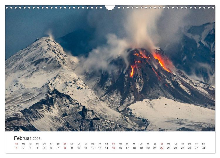 Produktbild: Vulkane 2026 (Wandkalender 2026 DIN A3 quer), CALVENDO Monatskalender