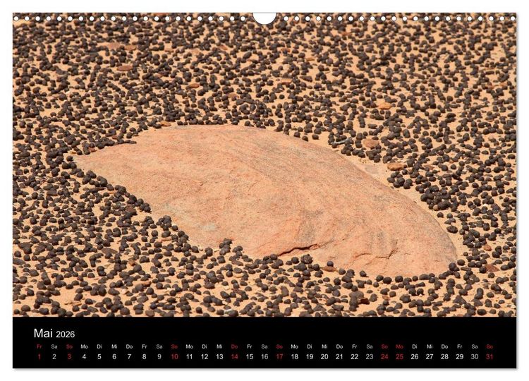 Produktbild: Sand und Stein 2026 (Wandkalender 2026 DIN A3 quer), CALVENDO Monatskalender