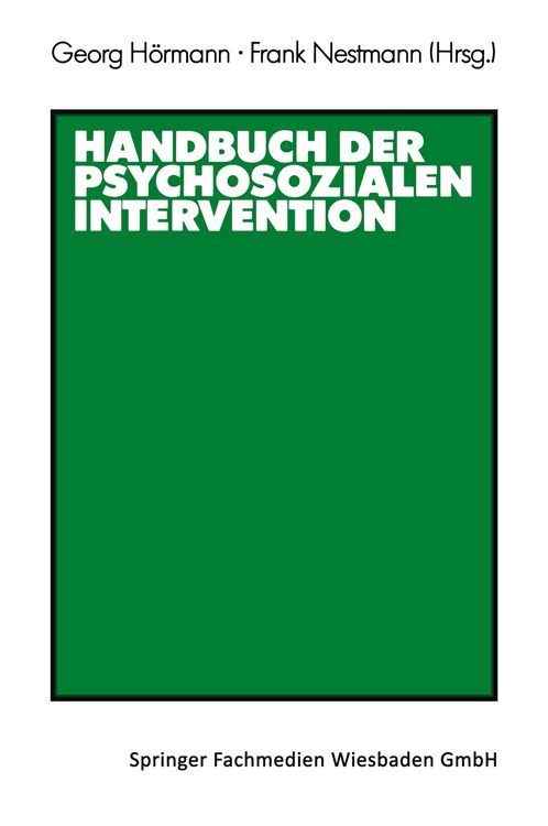 Produktbild: Handbuch der psychosozialen Intervention