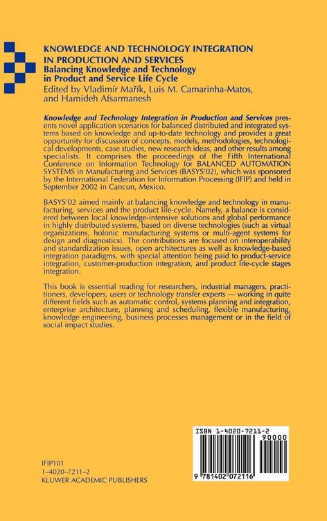 Produktbild: Knowledge and Technology Integration in Production and Services