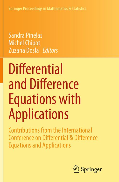 Produktbild: Differential and Difference Equations with Applications
