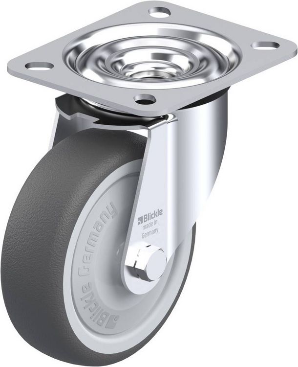 Produktbild: Blickle 297093 LE-PTH 100K Lenkrolle Rad-Durchmesser: 100 mm Tragf&auml;higkeit (max.): 150 kg 1 St.