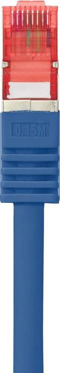 Produktbild: Renkforce RF-4981664 RJ45 Patchkabel CAT 6 S/FTP 2.00 m Blau mit Rastnasenschutz, vergoldete Steckkontakte, Flammwidrig 1 St.