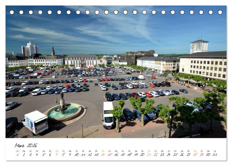 Produktbild: Saarlouis eine au&szlig;ergew&ouml;hnliche Stadt (Tischkalender 2026 DIN A5 quer), CALVENDO Monatskalender