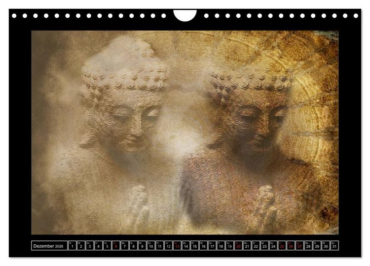 Produktbild: Buddha - Harmonie und Entspannung (Wandkalender 2026 DIN A4 quer), CALVENDO Monatskalender