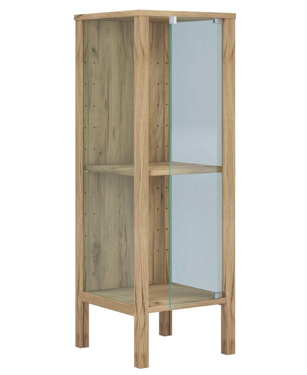 Produktbild: Glasvitrine Jensol S mit ESG Glas Regal stehend