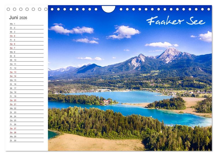 Produktbild: Wundersch&ouml;nes K&auml;rnten. Landschaft und Seen. (Wandkalender 2026 DIN A4 quer), CALVENDO Monatskalender
