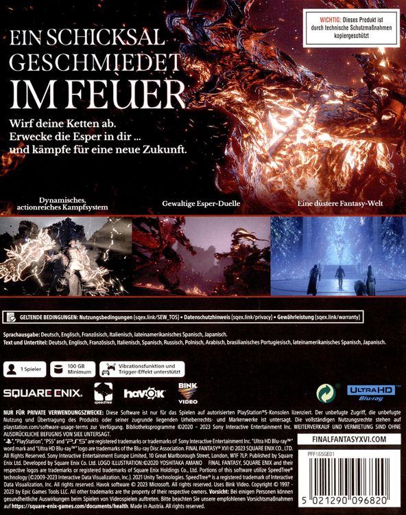 Produktbild: Final Fantasy XVI