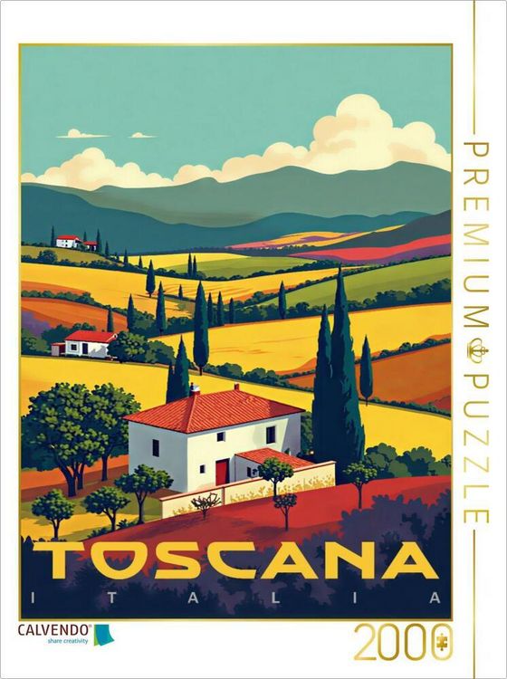 Produktbild: CALVENDO Puzzle Toscana, Italia | 2000 Teile Lege-Gr&ouml;&szlig;e 90x67cm Foto-Puzzle f&uuml;r gl&uuml;ckliche Stunden