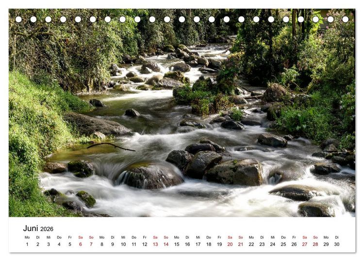 Produktbild: Costa Rica - das Naturparadies (Tischkalender 2026 DIN A5 quer), CALVENDO Monatskalender