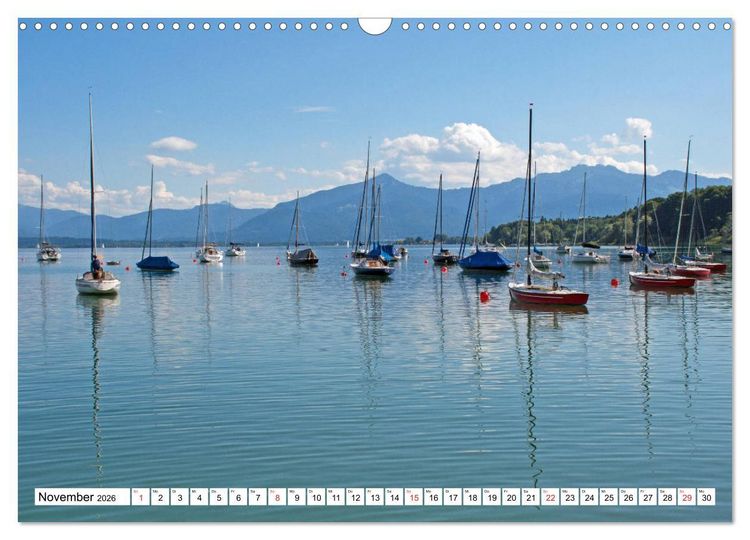 Produktbild: Chiemsee - Sommerferien am bayrischen Meer (Wandkalender 2026 DIN A3 quer), CALVENDO Monatskalender