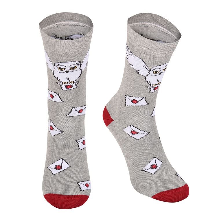 Produktbild: Harry Potter Hogwarts Letter (Grey Socks) L/XL