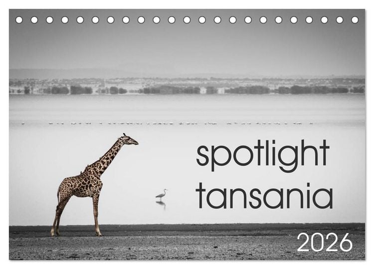 Produktbild: spotlight tansania (Tischkalender 2026 DIN A5 quer), CALVENDO Monatskalender