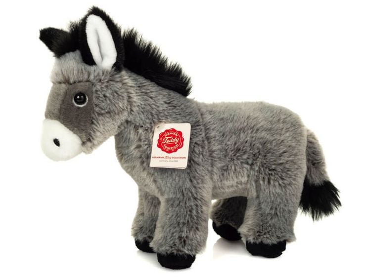 Produktbild: Teddy Hermann 90277 - Esel stehend, Pl&uuml;sch, 27 cm