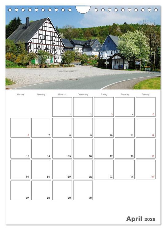 Produktbild: Das Siegerland (Wandkalender 2026 DIN A4 hoch), CALVENDO Monatskalender