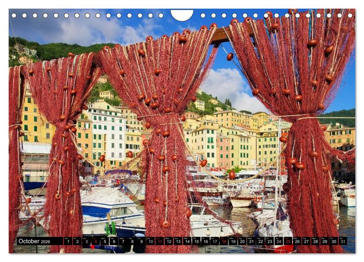 Produktbild: Riviera di Levante The Coast of Liguria (Wall Calendar 2026 DIN A4 landscape), CALVENDO 12 Month Wall Calendar