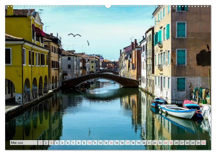 Produktbild: Chioggia - Venedigs kleine Schwester (hochwertiger Premium Wandkalender 2026 DIN A2 quer), Kunstdruck in Hochglanz