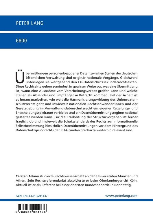 Produktbild: Daten&uuml;bermittlung in der Verwaltung