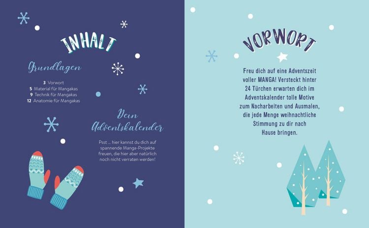 Produktbild: Mein Manga-Adventskalender-Buch: Magic Manga Christmas