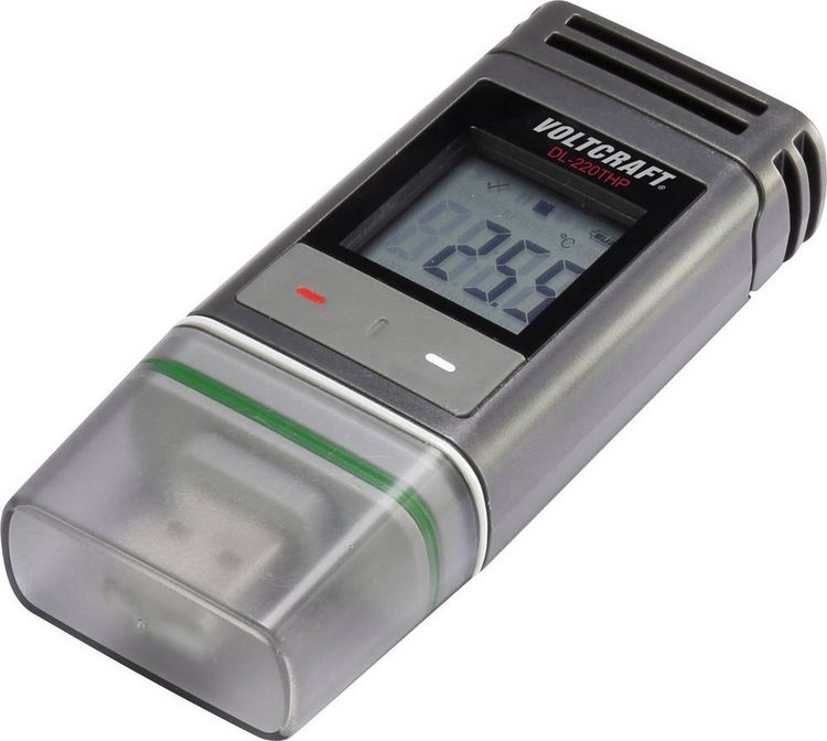 Produktbild: VOLTCRAFT DL-220 THP DL-220THP Temperatur-Datenlogger, Luftfeuchte-Datenlogger, Luftdruck-Datenlogger Messgr&ouml;&szlig;e Temperatur, Luftfeuchtigkeit, Luftd