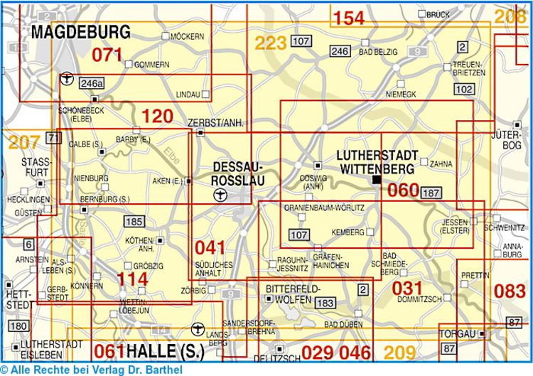 Produktbild: Gartenreich Dessau-Wörlitz/Wittenberg Ausflugskarte/LZ 2010