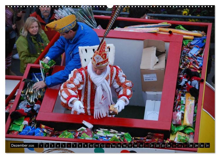 Produktbild: K&ouml;lner Karneval - das ganze Jahr! (hochwertiger Premium Wandkalender 2026 DIN A2 quer), Kunstdruck in Hochglanz