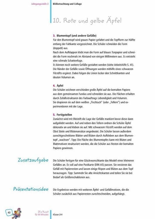 Produktbild: 25 x Kunst f&uuml;r 90 Minuten &ndash; Klasse 3/4