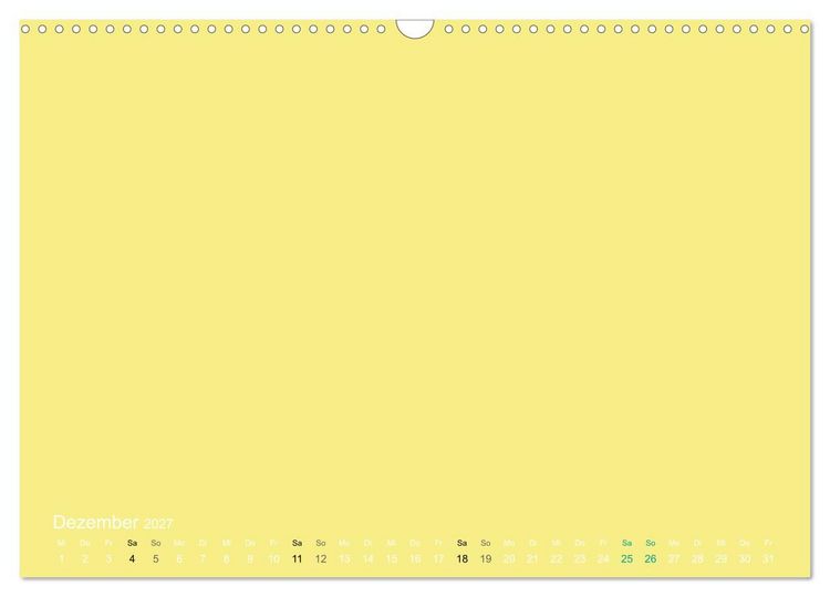 Produktbild: Bastelkalender - Gelb (Wandkalender 2027 DIN A3 quer), CALVENDO Monatskalender
