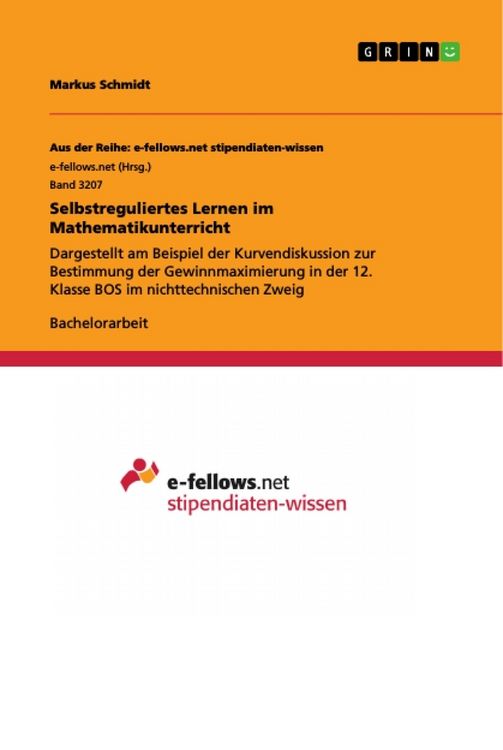 Produktbild: Selbstreguliertes Lernen im Mathematikunterricht