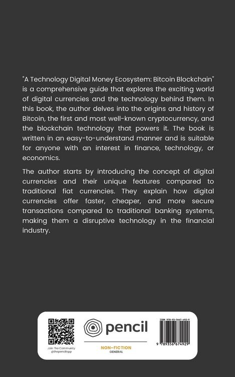 Produktbild: A Technology Digital Money Ecosystem Bitcoin Blockchain