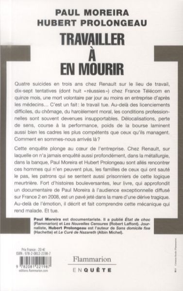 Produktbild: Travailler &agrave; en mourir